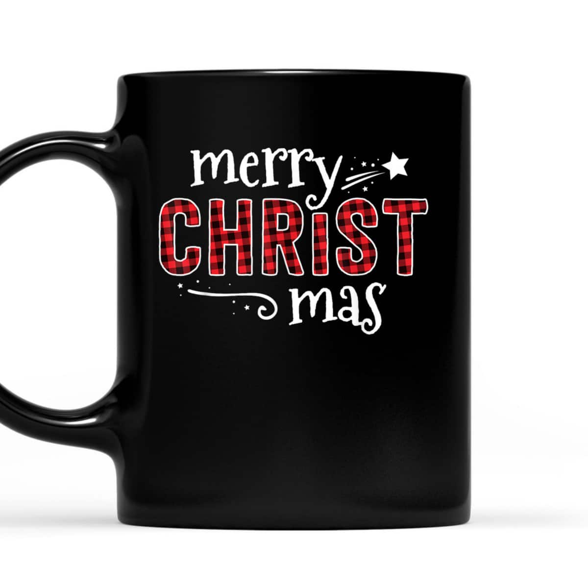 Buffalo Plaid Merry Christ Mas Christmas Christian T-Shirt Buffalo Plaid Merry Christ Mas Christmas Christian T-Shirt