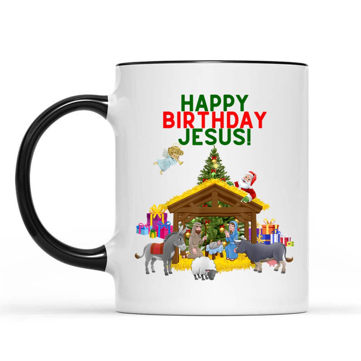 Merry Christmas Christian Happy Birthday Jesus Christ Xmas T-Shirt Merry Christmas Christian Happy Birthday Jesus Christ Xmas T-Shirt