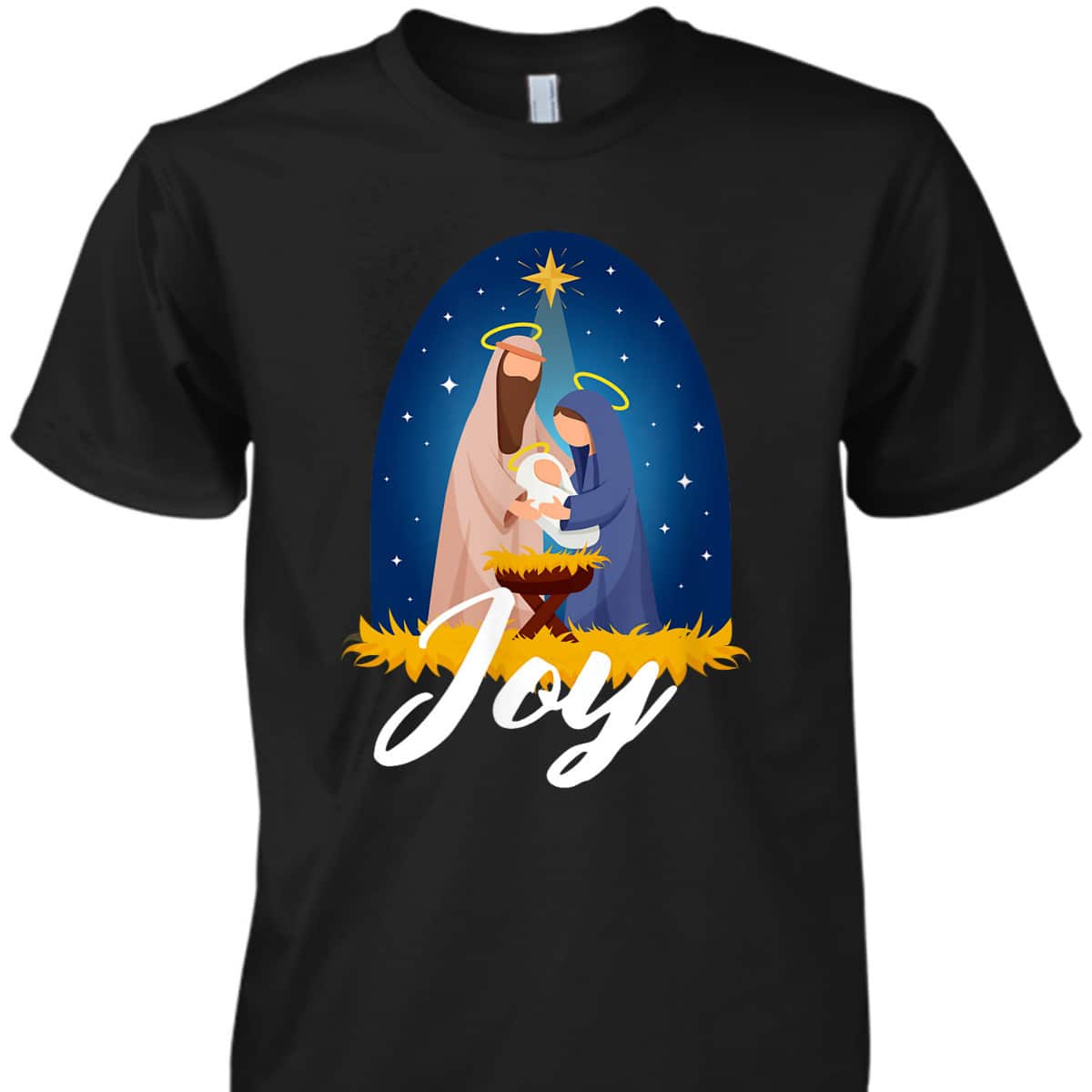 Joy Christmas Advent Nativity Scene North Star T-Shirt Joy Christmas Advent Nativity Scene North Star T-Shirt