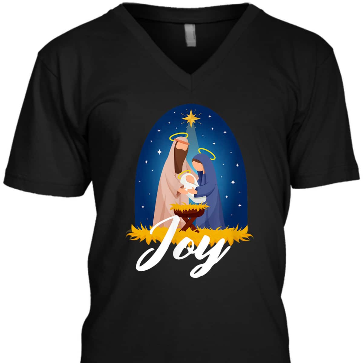 Joy Christmas Advent Nativity Scene North Star T-Shirt Joy Christmas Advent Nativity Scene North Star T-Shirt