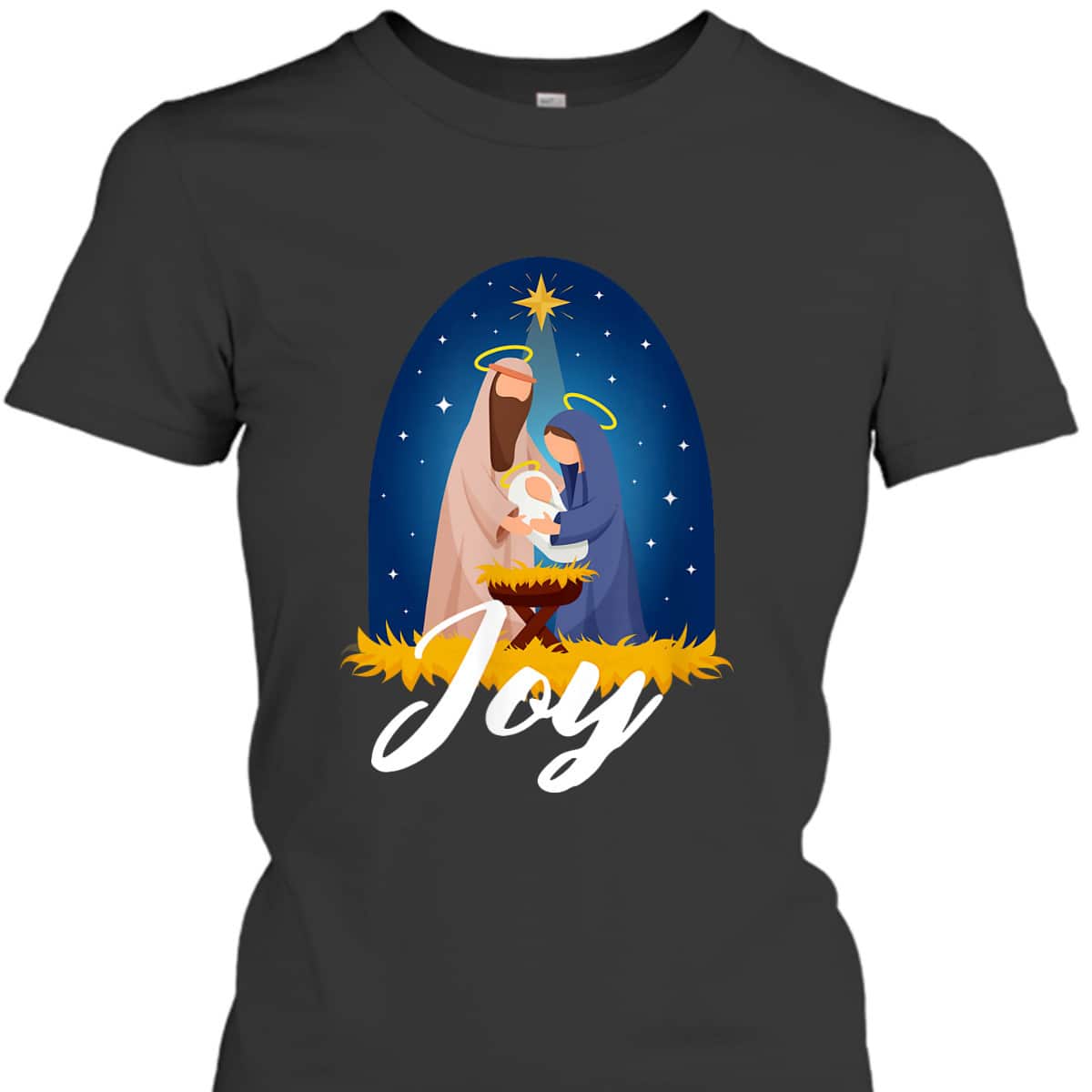 Joy Christmas Advent Nativity Scene North Star T-Shirt Joy Christmas Advent Nativity Scene North Star T-Shirt