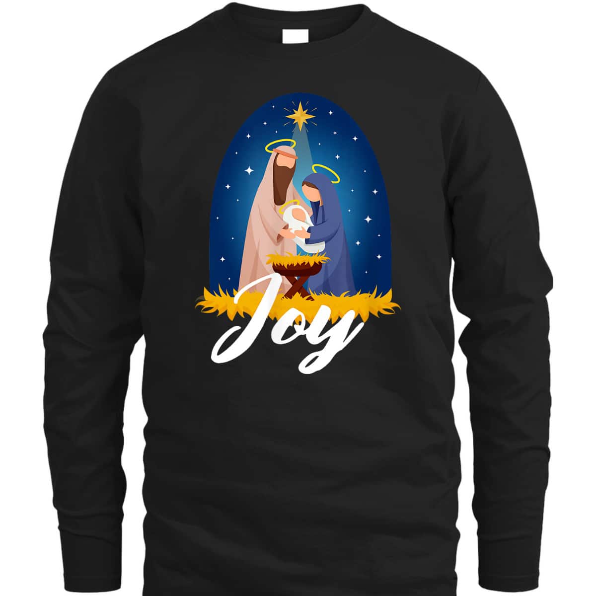 Joy Christmas Advent Nativity Scene North Star T-Shirt Joy Christmas Advent Nativity Scene North Star T-Shirt