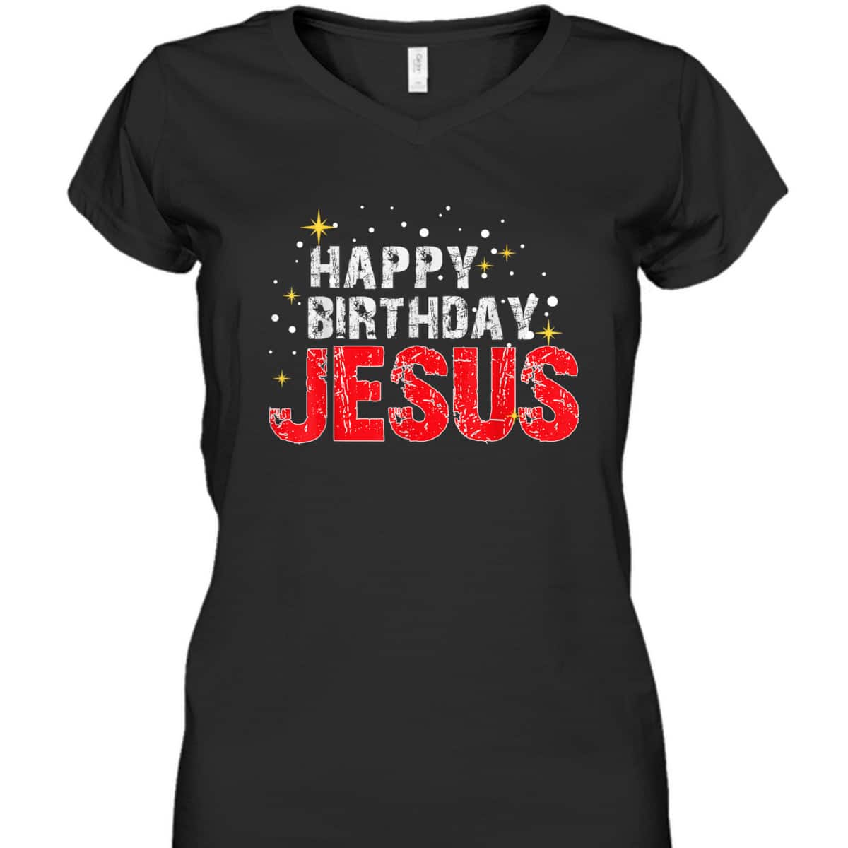 Happy Birthday Jesus Christmas Holiday Religious Faith T-Shirt Happy Birthday Jesus Christmas Holiday Religious Faith T-Shirt