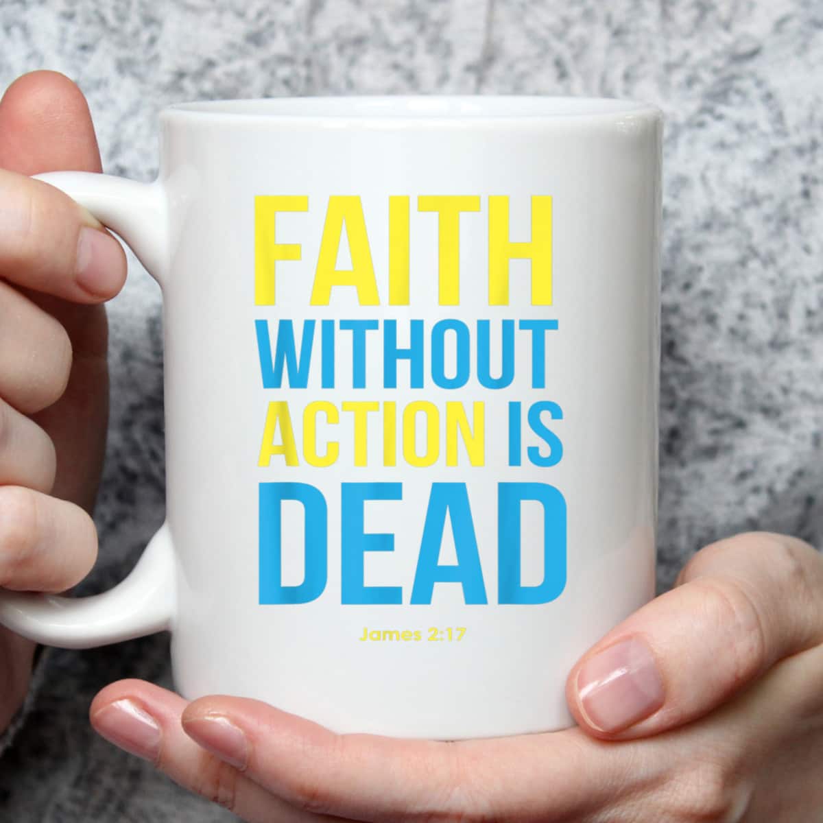 Bible Verse Faith Without Action Is Dead Christian James 2:17 T-Shirt