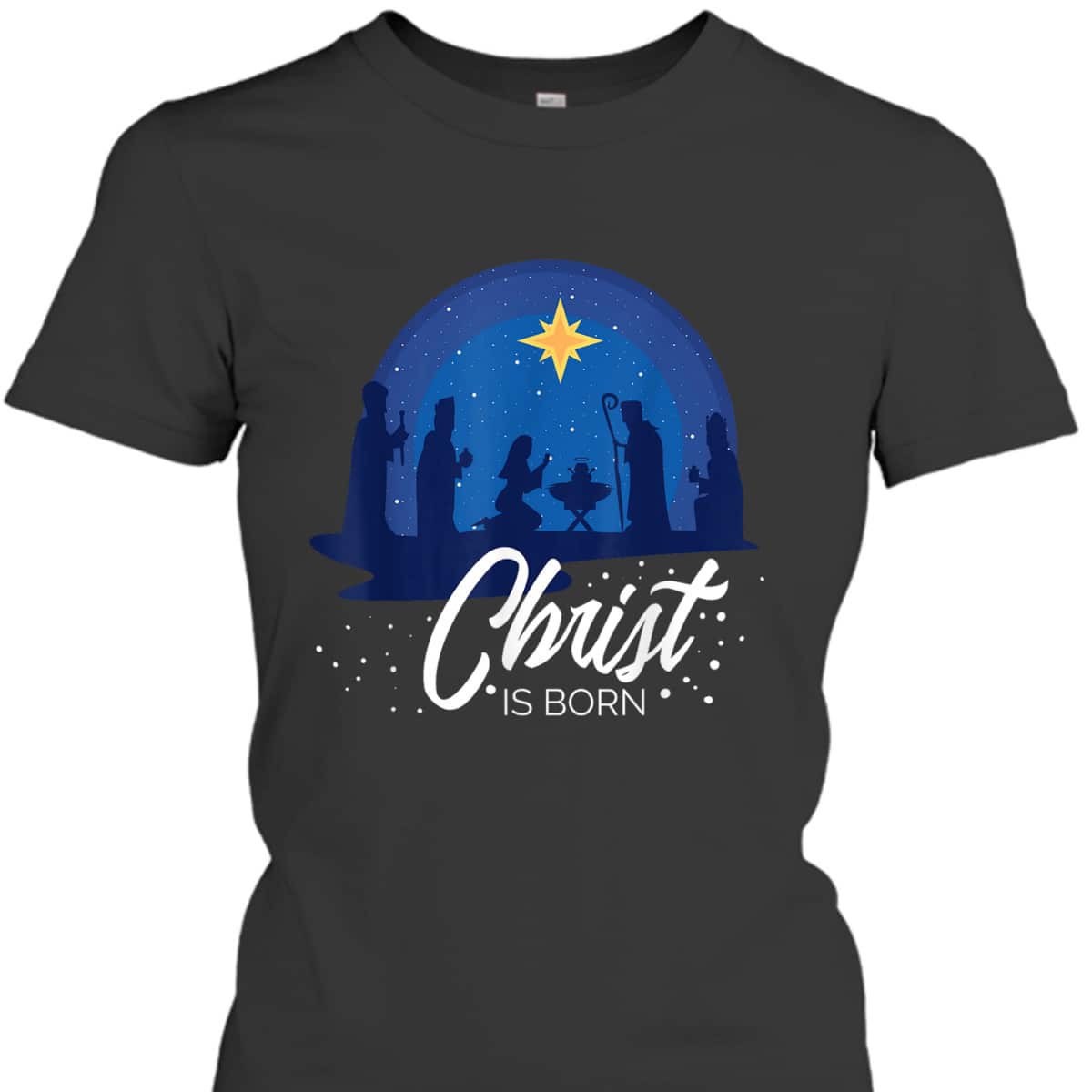 Christ Is Born Bible First Christmas Holiday Jesus Birthday T-Shirt Christ Is Born Bible First Christmas Holiday Jesus Birthday T-Shirt
