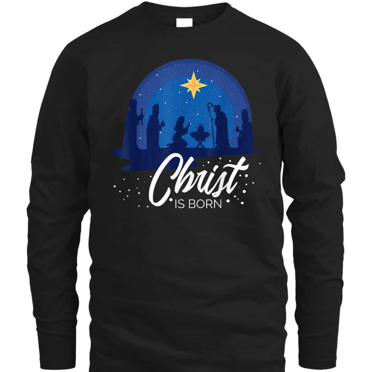 Christ Is Born Bible First Christmas Holiday Jesus Birthday T-Shirt