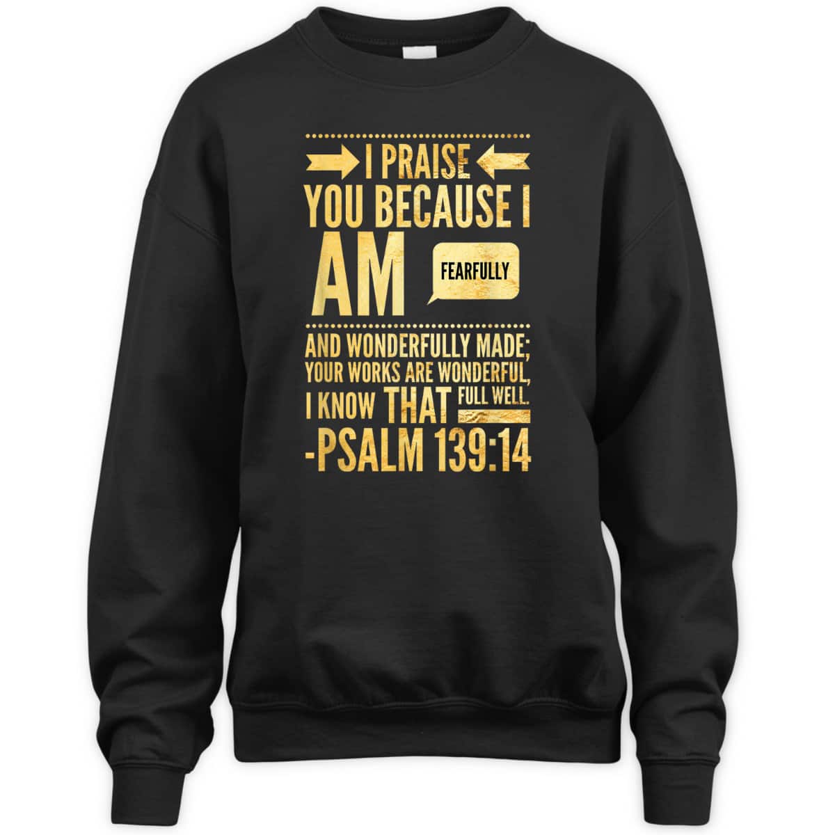 I Am Fearfully And Wonderfully Made Psalms Christian T-Shirt