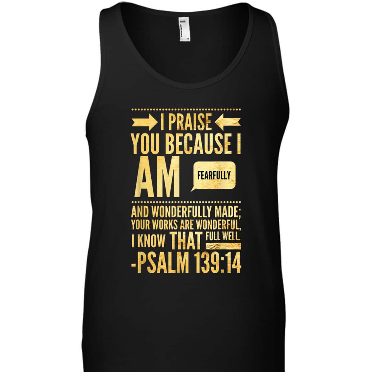 I Am Fearfully And Wonderfully Made Psalms Christian T-Shirt