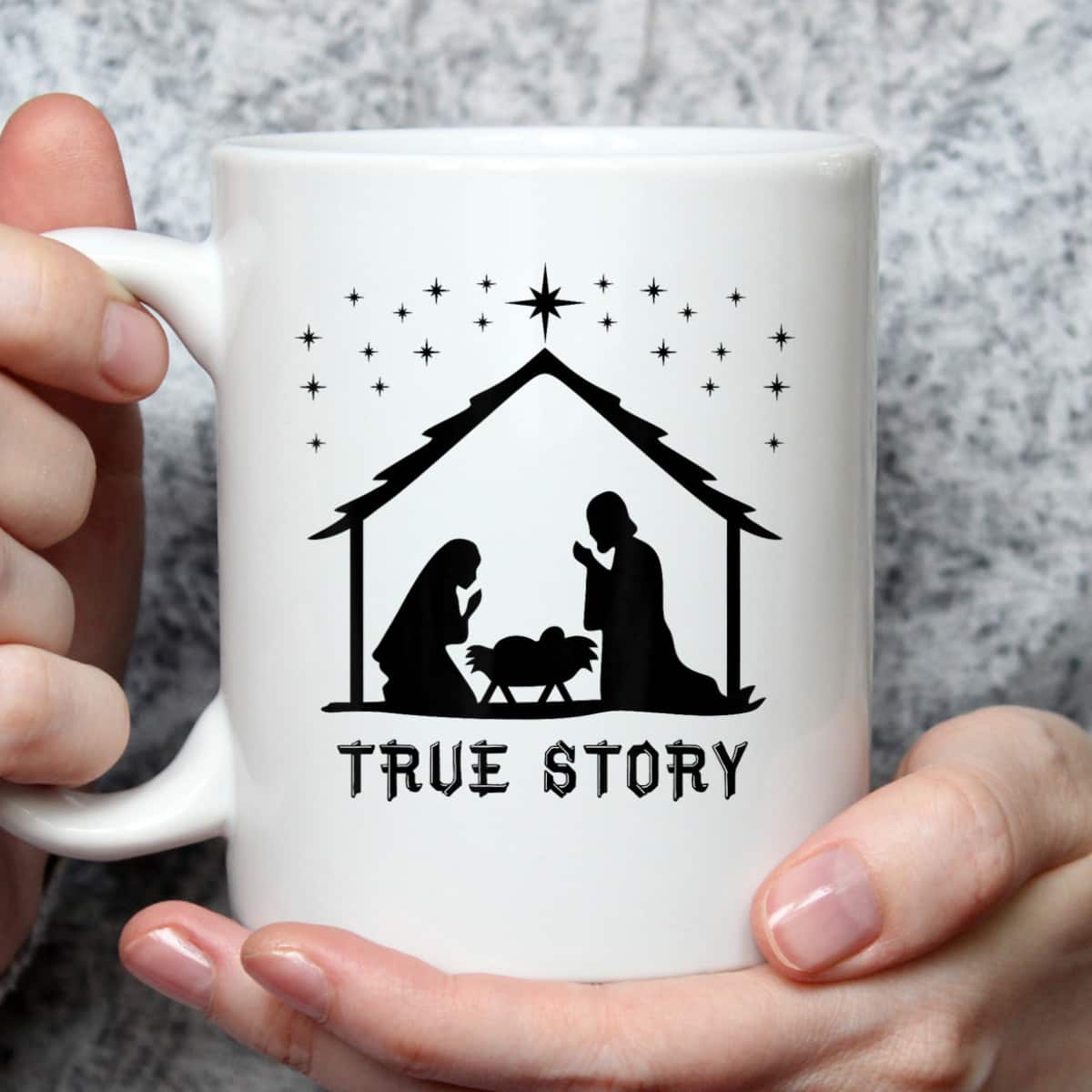 True Story Of Jesus Birth Christmas Nativity Catholic T-Shirt True Story Of Jesus Birth Christmas Nativity Catholic T-Shirt