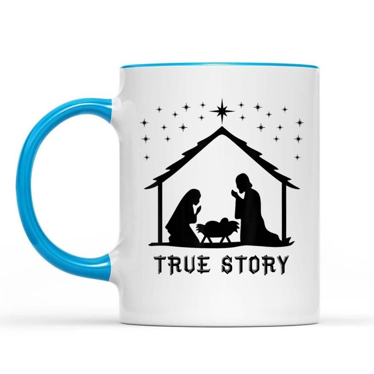 True Story Of Jesus Birth Christmas Nativity Catholic T-Shirt