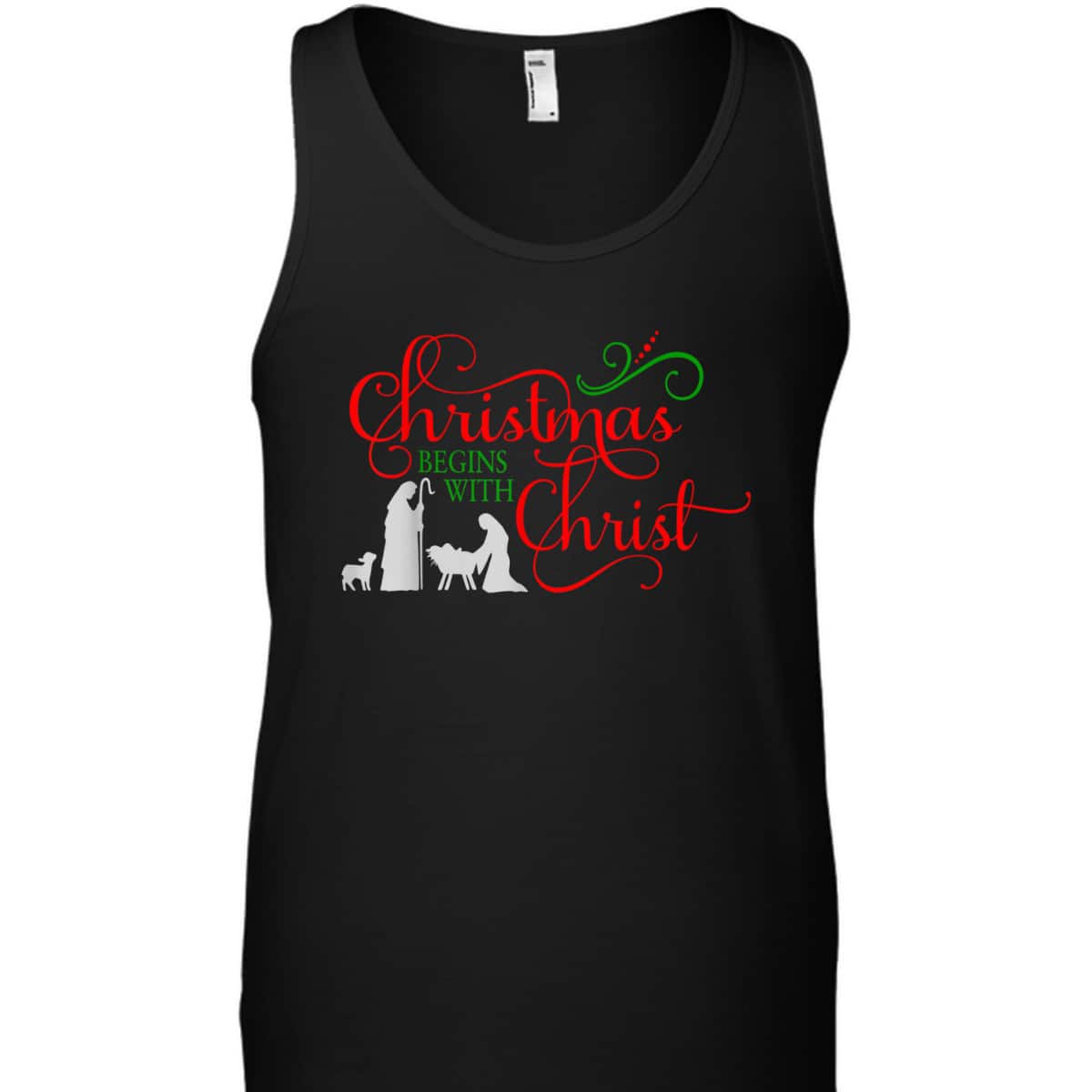 Christmas Begins With Christ Xmas T-Shirt For Christians Christmas Begins With Christ Xmas T-Shirt For Christians
