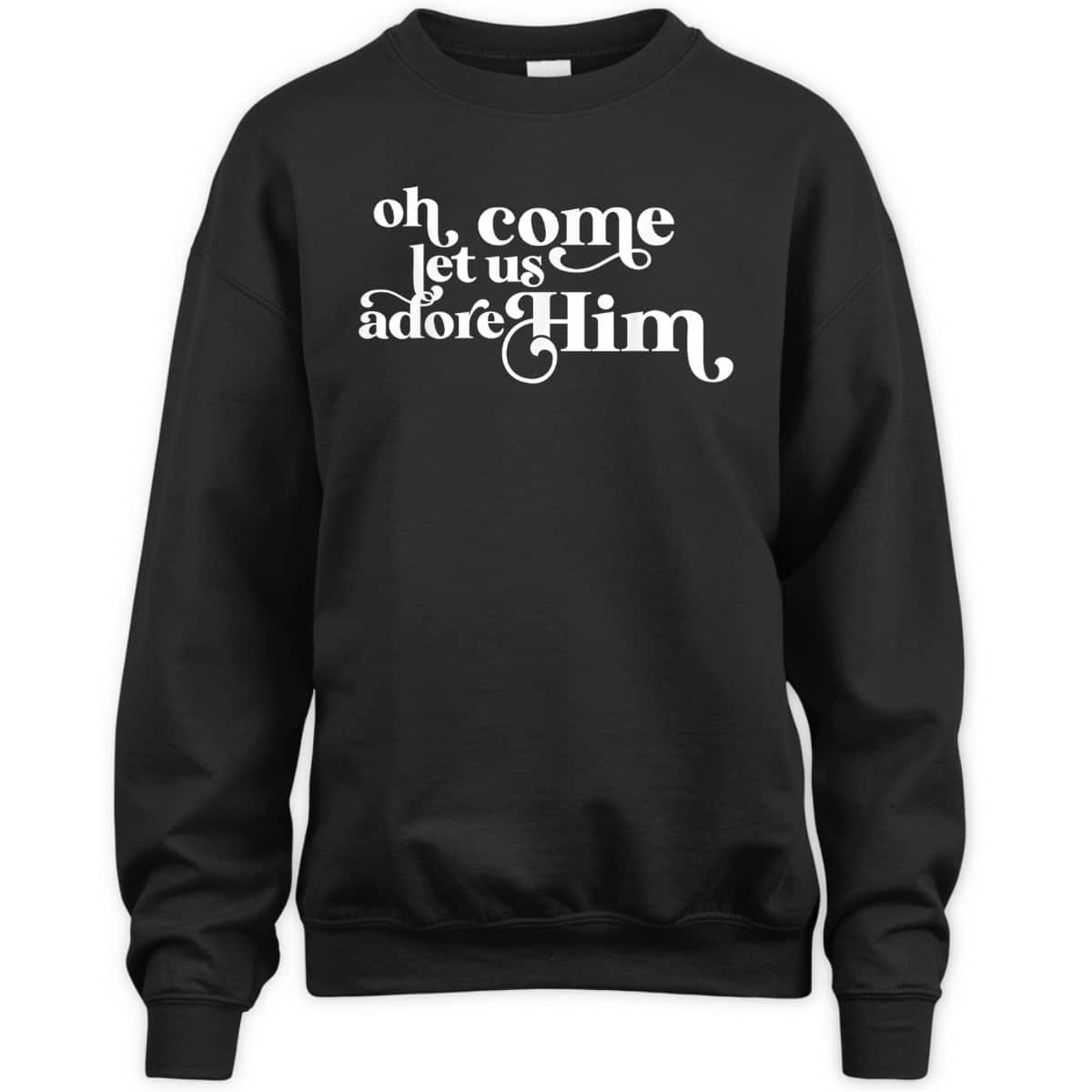 Vintage Oh Come Let Us Adore Him Christian Christmas Holiday T-Shirt Vintage Oh Come Let Us Adore Him Christian Christmas Holiday T-Shirt