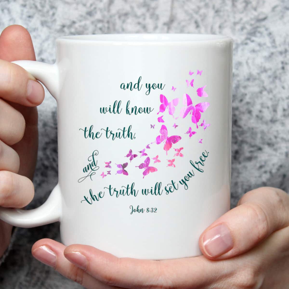 Christian Bible Verse Butterfly The Truth Will Set You Free John 8:32 T-Shirt Christian Bible Verse Butterfly The Truth Will Set You Free John 8:32 T-Shirt