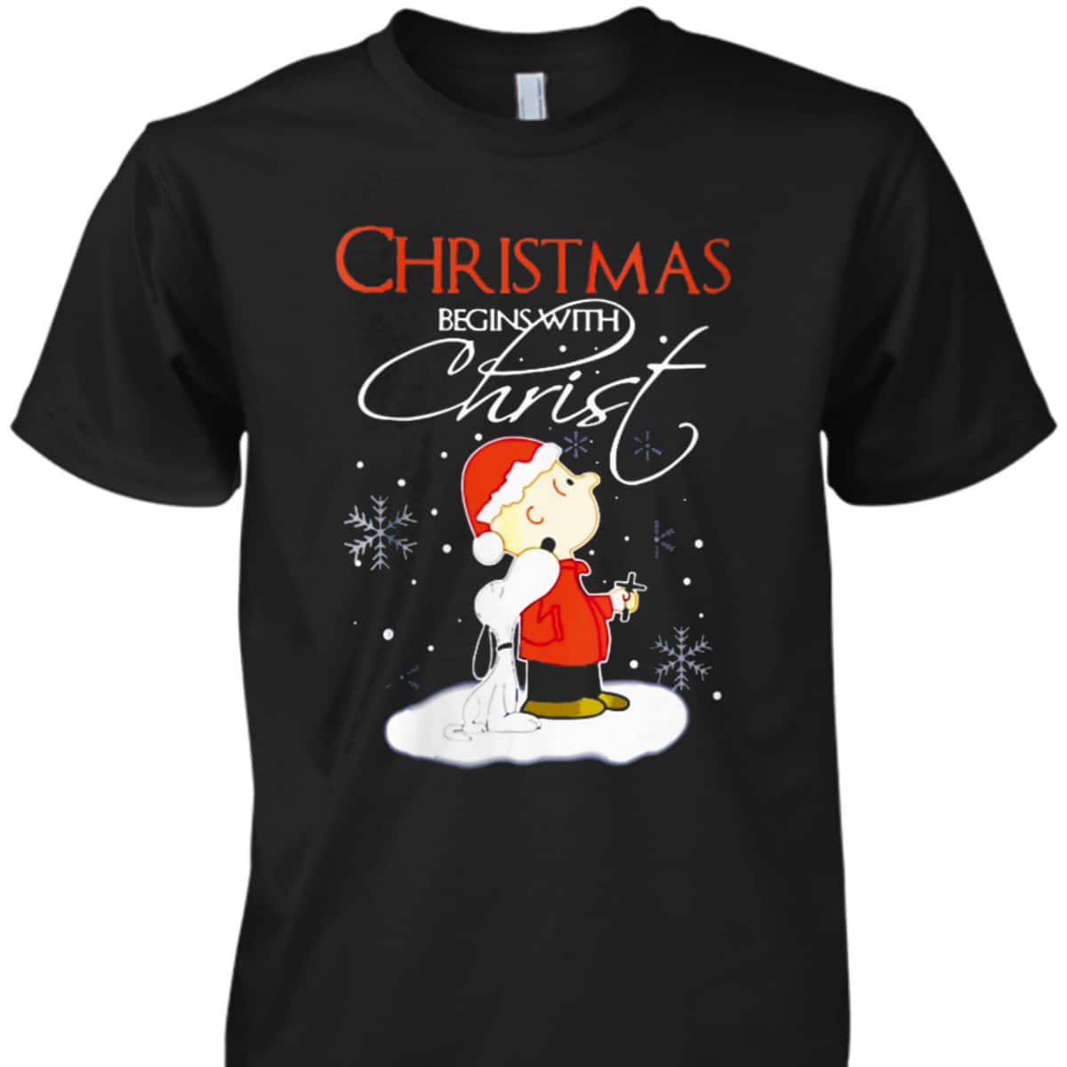 Christmas Begins With Christ Xmas Gift Holiday Costume T-Shirt