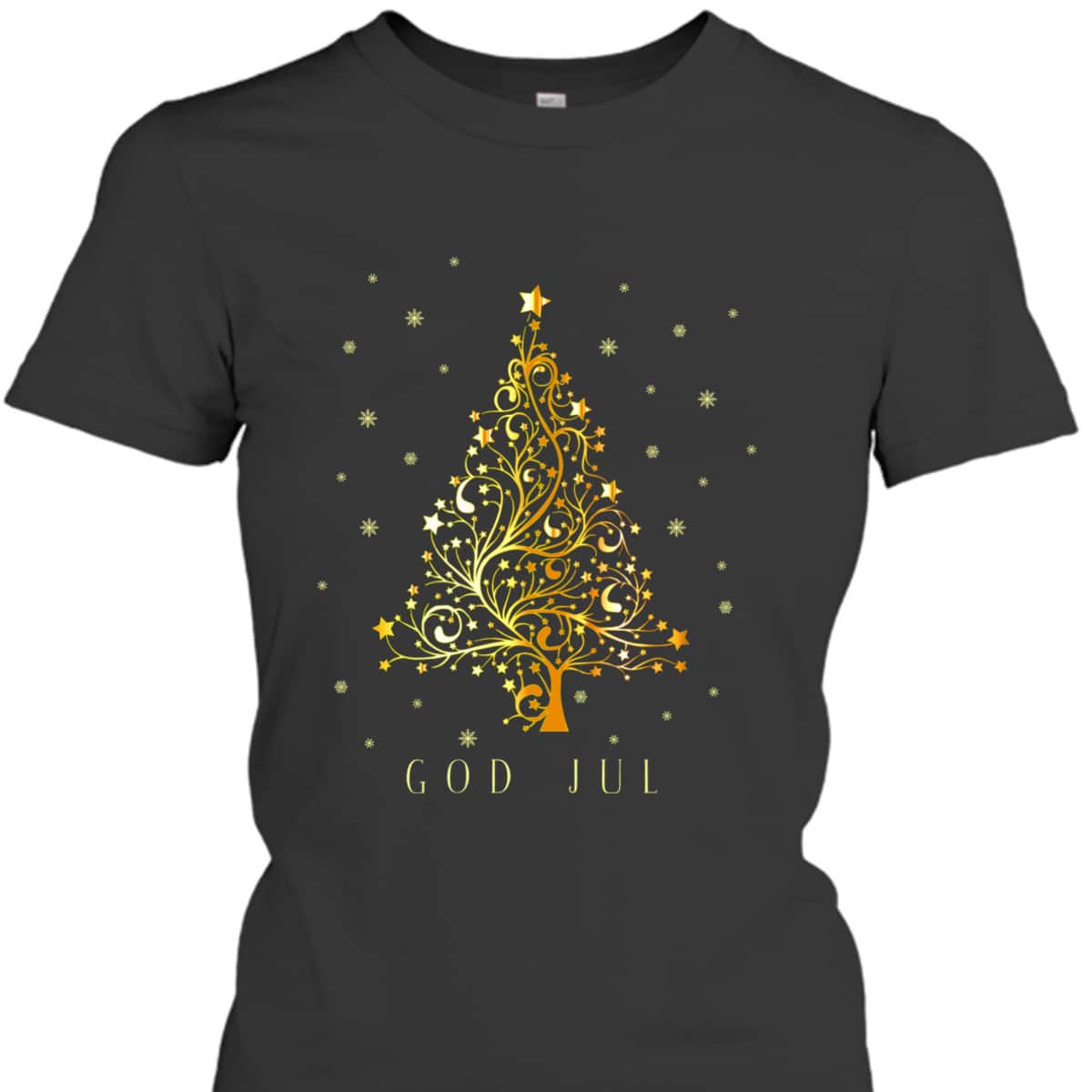 Swedish Christmas Tree Sweden Ornament Decoration Star Xmas T-Shirt Swedish Christmas Tree Sweden Ornament Decoration Star Xmas T-Shirt