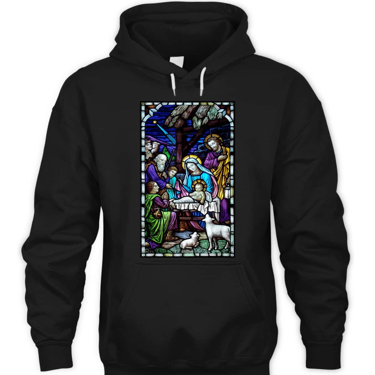Nativity Stain Glass Christmas Xmas Jesus God Faith T-Shirt Nativity Stain Glass Christmas Xmas Jesus God Faith T-Shirt