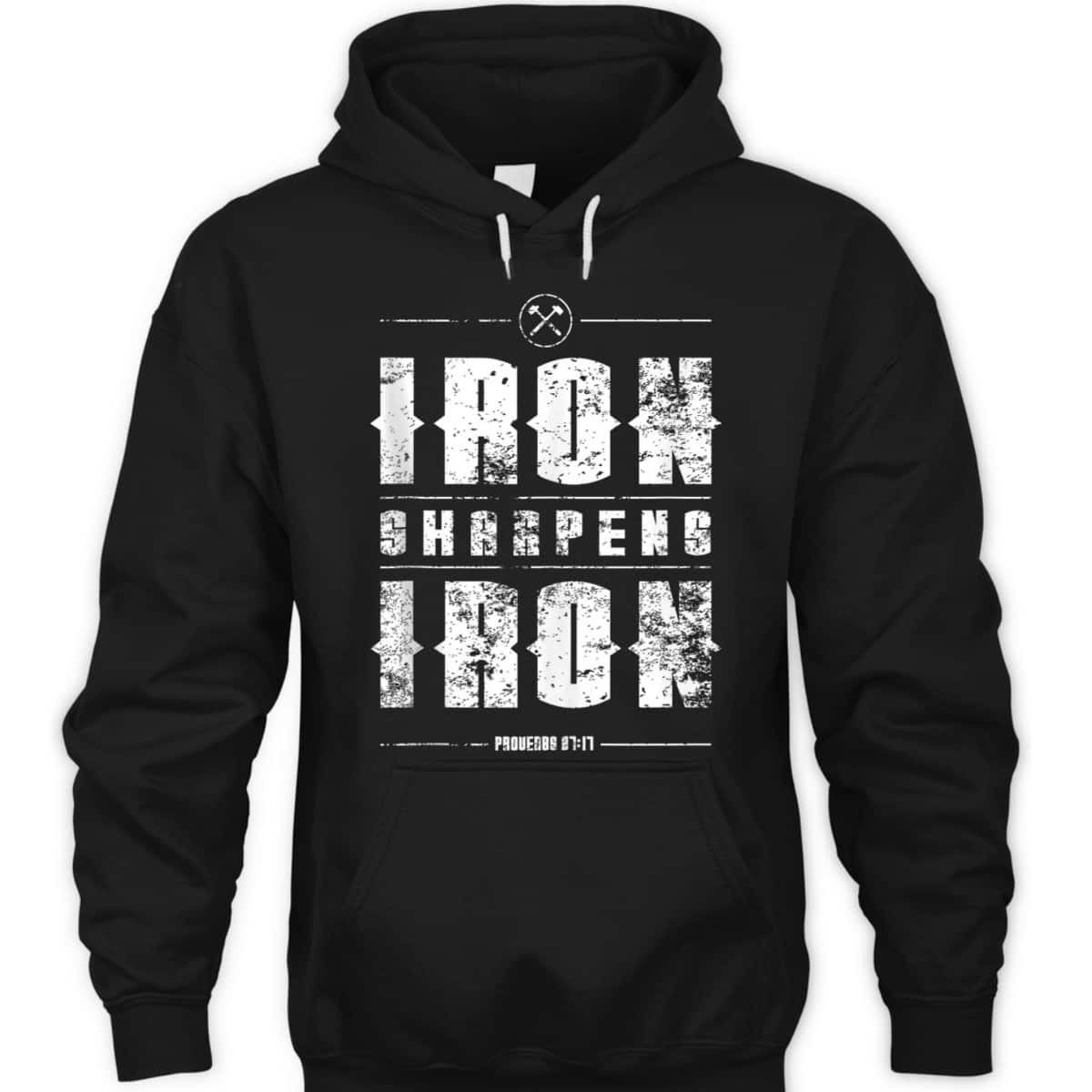 Iron Sharpens Iron Proverbs Christian Bible Verse Religious T-Shirt