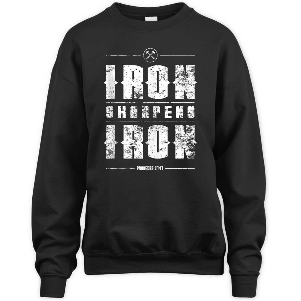Iron Sharpens Iron Proverbs Christian Bible Verse Religious T-Shirt