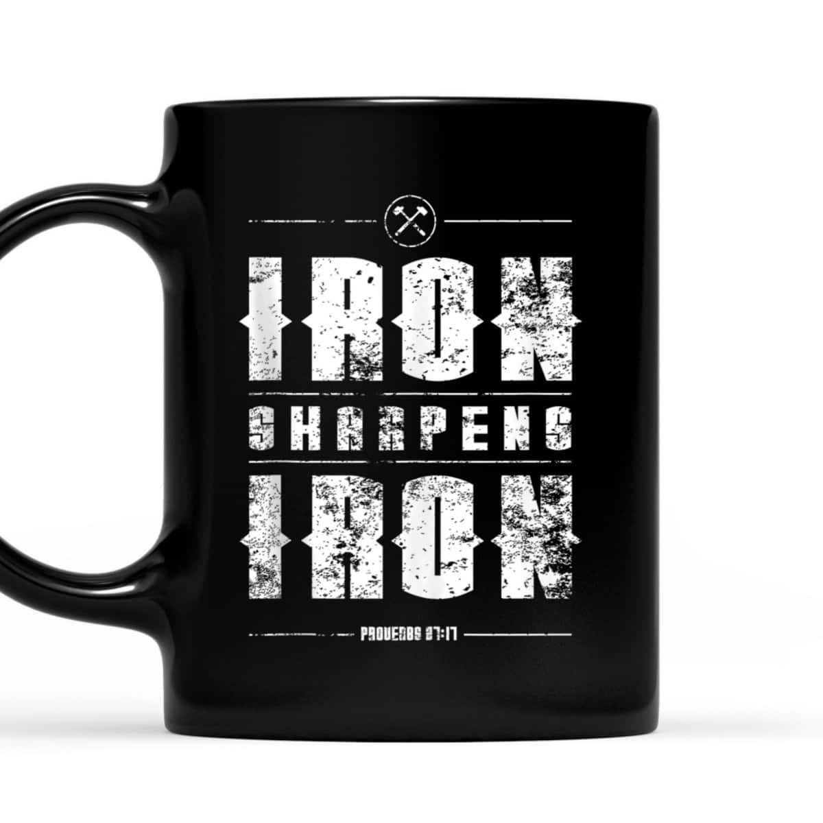 Iron Sharpens Iron Proverbs Christian Bible Verse Religious T-Shirt