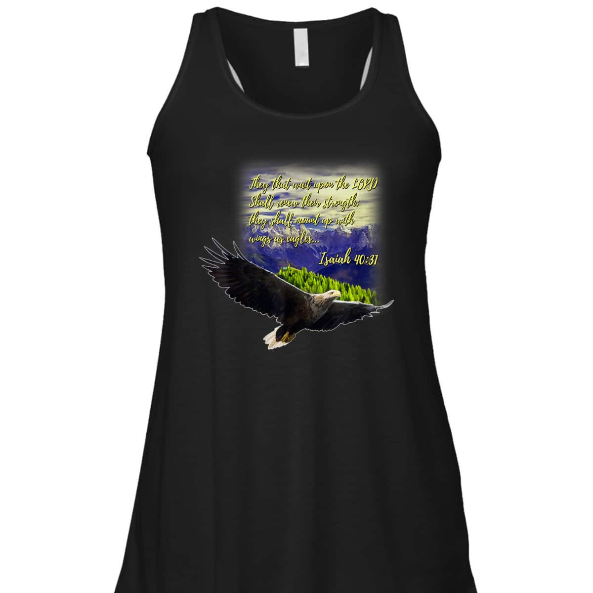 Mount Up WIth Wings As Eagles Christian Bible Verse Isaiah 40:31 T-Shirt Mount Up WIth Wings As Eagles Christian Bible Verse Isaiah 40:31 T-Shirt