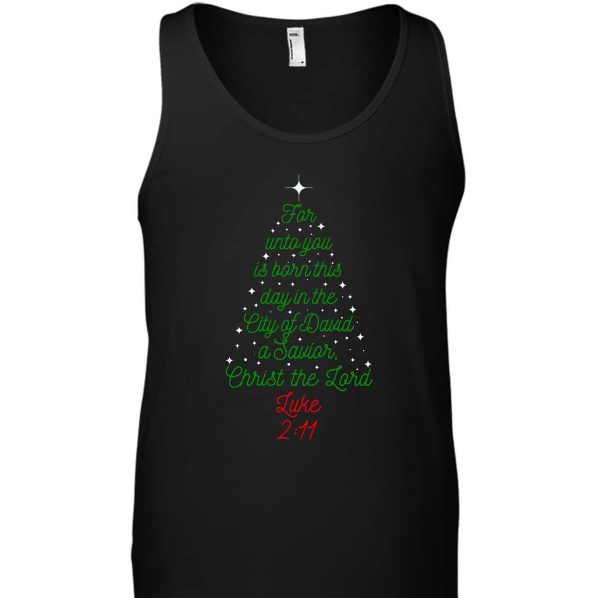 Savior Is Born Bible Verse Christmas Tree Holiday Religious Luke 2:11 T-Shirt Savior Is Born Bible Verse Christmas Tree Holiday Religious Luke 2:11 T-Shirt