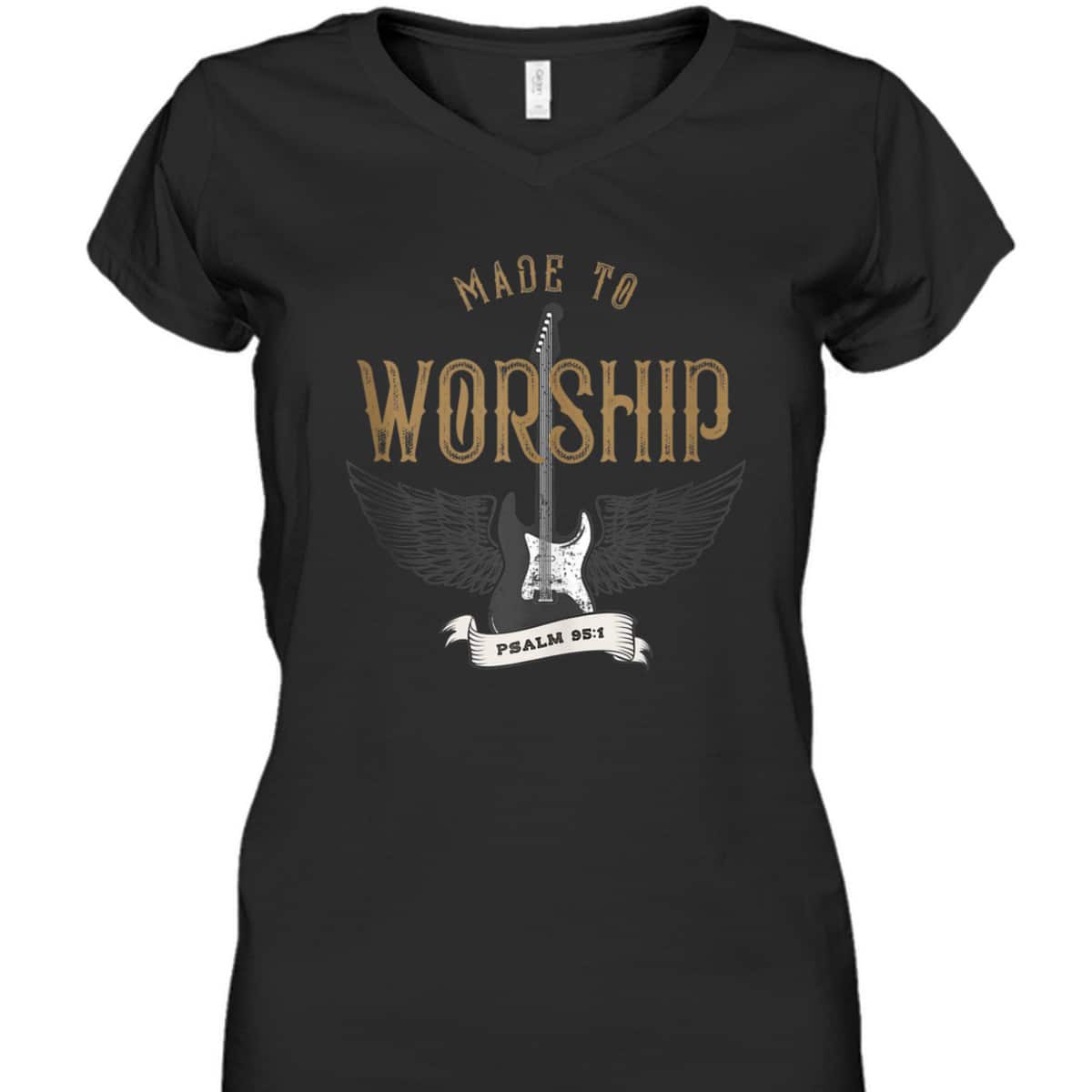 Made To Worship Psalm 95:1 Christian Worship Bible Verse T-Shirt