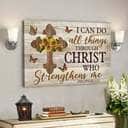 I Can Do All Things Through Christ Philippians 4:13 Canvas Wall Art I Can Do All Things Through Christ Philippians 4:13 Canvas Wall Art