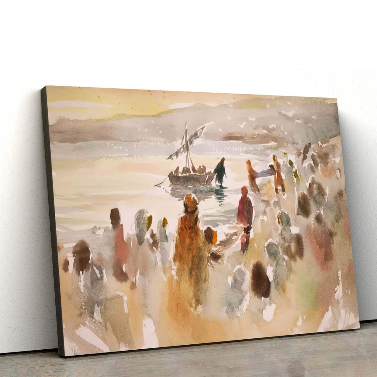 Jesus Heals At Gennesaret Jesus Christian Christ Canvas Wall Art Jesus Heals At Gennesaret Jesus Christian Christ Canvas Wall Art
