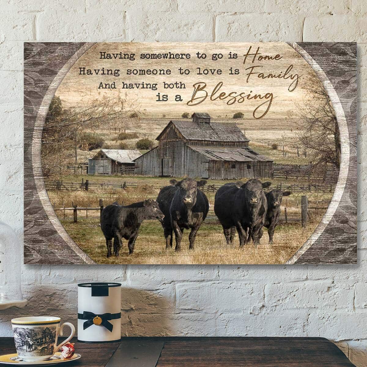 Farmhouse Having Both Is A Blessing Angus Cows Bible Verse Scripture Canvas Wall Art Farmhouse Having Both Is A Blessing Angus Cows Bible Verse Scripture Canvas Wall Art