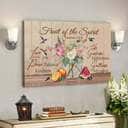 God Jesus Fruit Of The Spirit Galatians 522-23 Bible Verse Canvas Wall Art