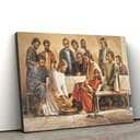 Jesus Washing The Feet Of The Apostles Christian Canvas Wall Art Jesus Washing The Feet Of The Apostles Christian Canvas Wall Art
