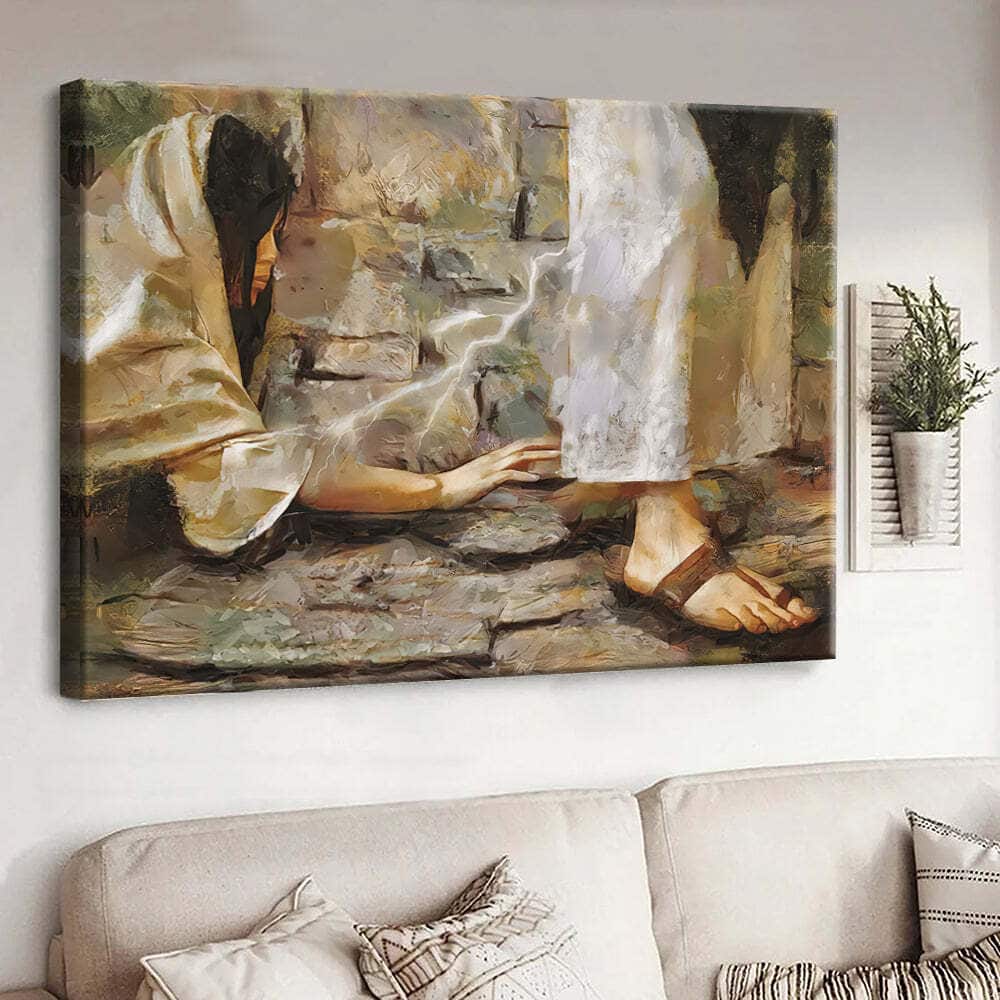 Touching The Hem Of Jesus Garment Jesus Christian God Jesus Canvas Wall Art Touching The Hem Of Jesus Garment Jesus Christian God Jesus Canvas Wall Art