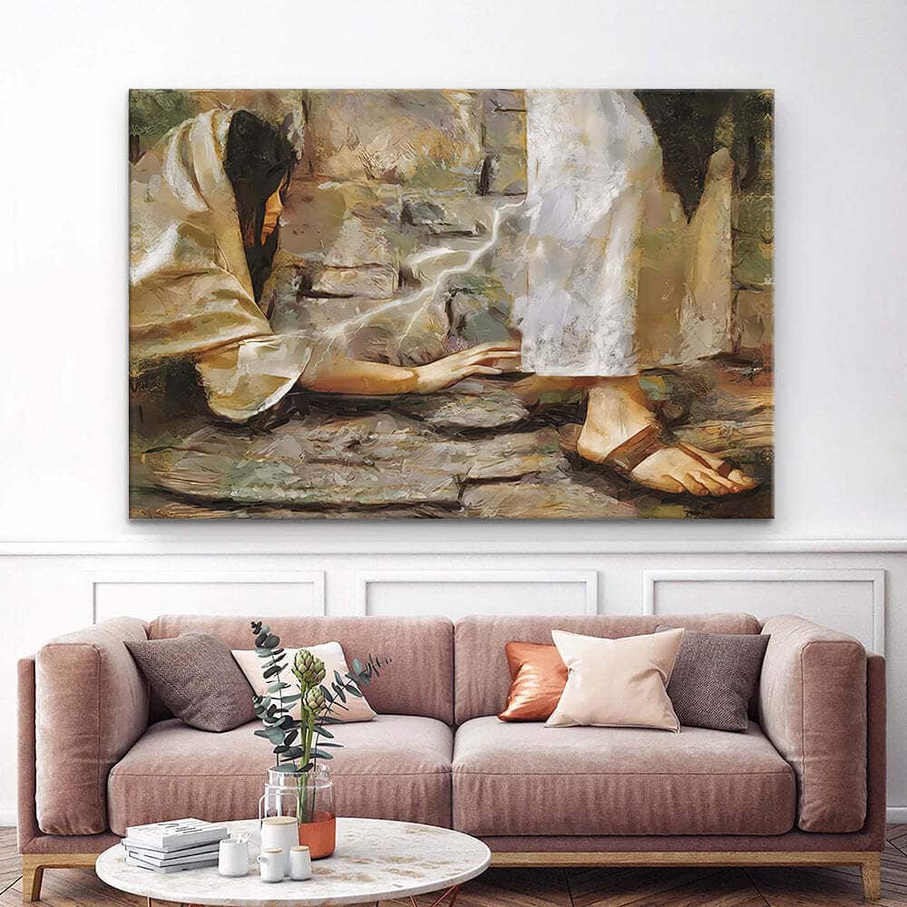 Touching The Hem Of Jesus Garment Jesus Christian God Jesus Canvas Wall Art Touching The Hem Of Jesus Garment Jesus Christian God Jesus Canvas Wall Art