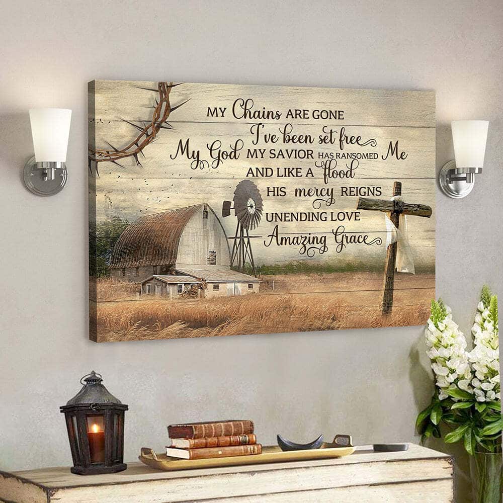 My Chains Are Gone I've Been Set Free Christian Canvas Wall Art My Chains Are Gone I've Been Set Free Christian Canvas Wall Art
