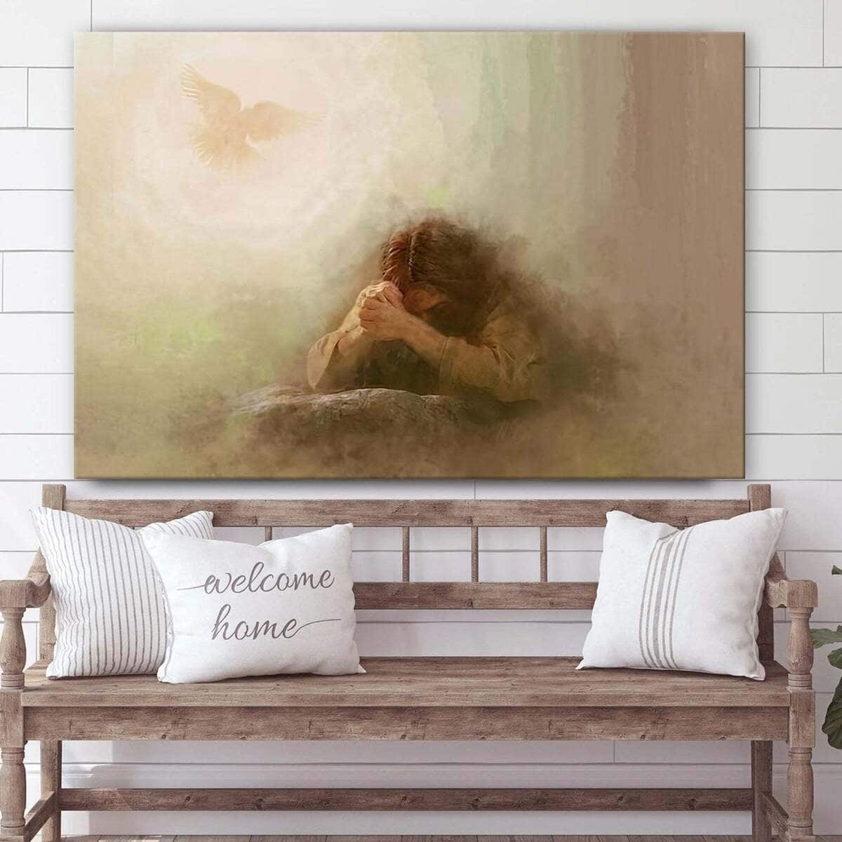 Jesus Christ Praying Jesus Christian Canvas Wall Art Jesus Christ Praying Jesus Christian Canvas Wall Art