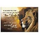 Jesus Lion Of Judah Walk Humbly With Your God Micah 68 Bible Verse Religious Printed Poster