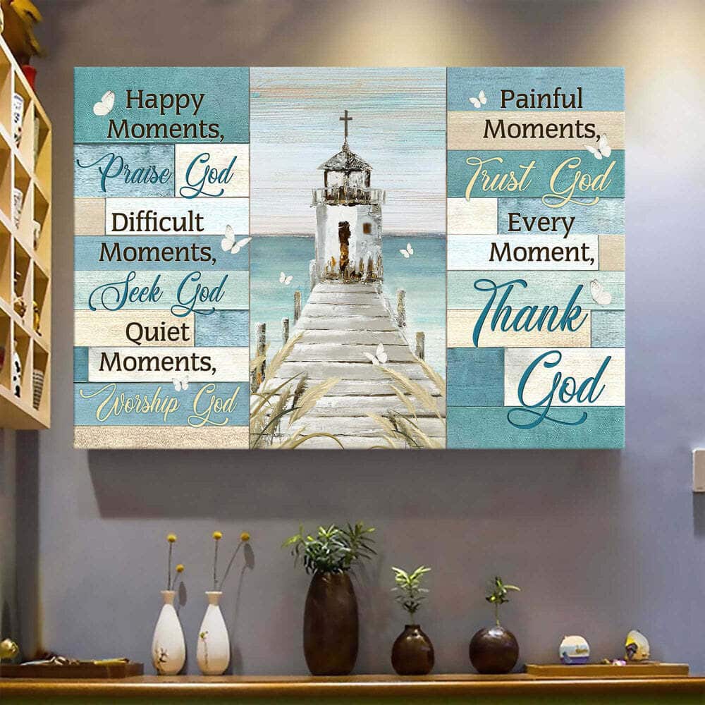 Church By The River Every Moment Thank God Christian Religious Canvas Wall Art Church By The River Every Moment Thank God Christian Religious Canvas Wall Art