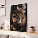 Lion Of Judah Jesus Lion And The Dove Christian Religious Canvas Wall Art