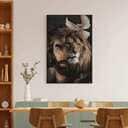 Lion Of Judah Jesus Lion And The Dove Christian Religious Canvas Wall Art
