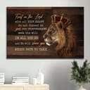 Amazing Lion Luxury Crown Trust In The Lord With All Your Heart Christian Canvas Wall Art Amazing Lion Luxury Crown Trust In The Lord With All Your Heart Christian Canvas Wall Art