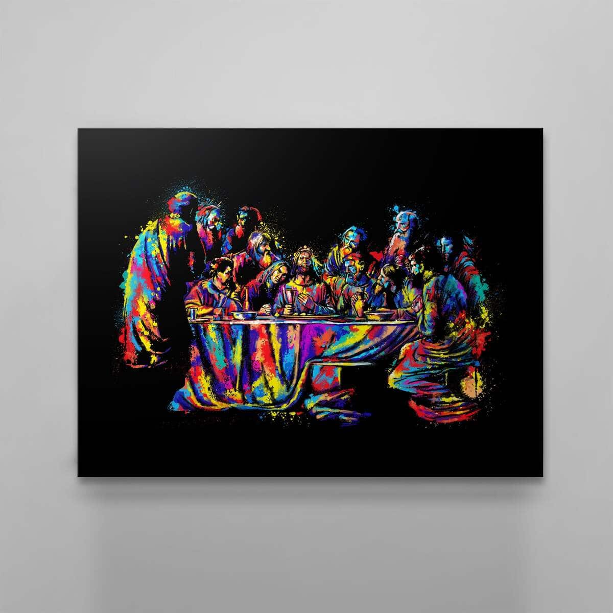 The Last Supper Religious Christian Religious Colorful Canvas Wall Art The Last Supper Religious Christian Religious Colorful Canvas Wall Art