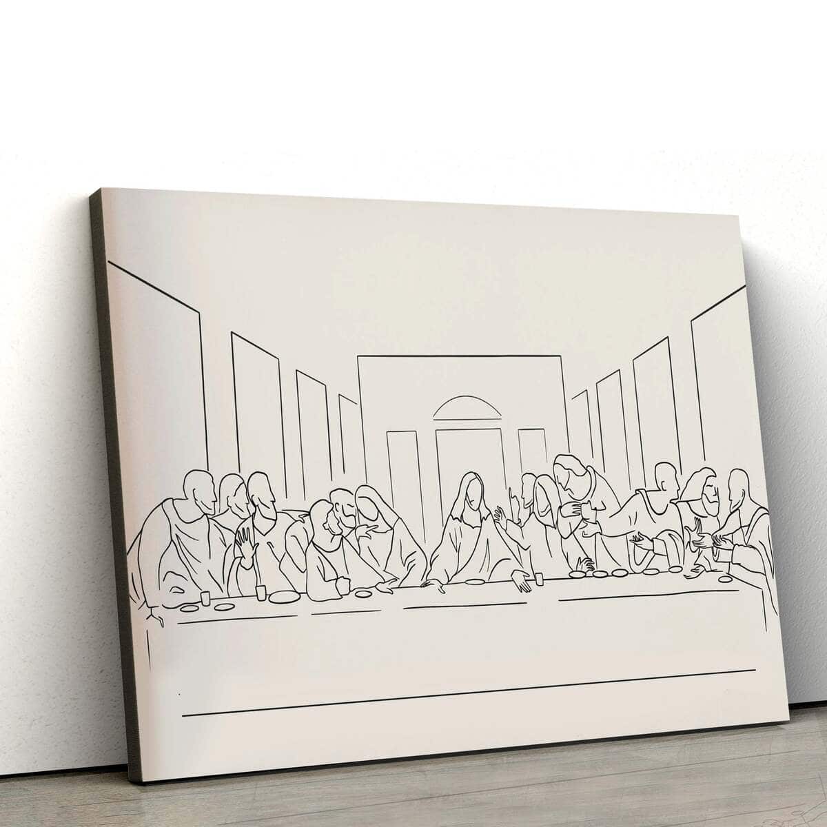 The Last Supper Christian Religious Canvas Wall Art