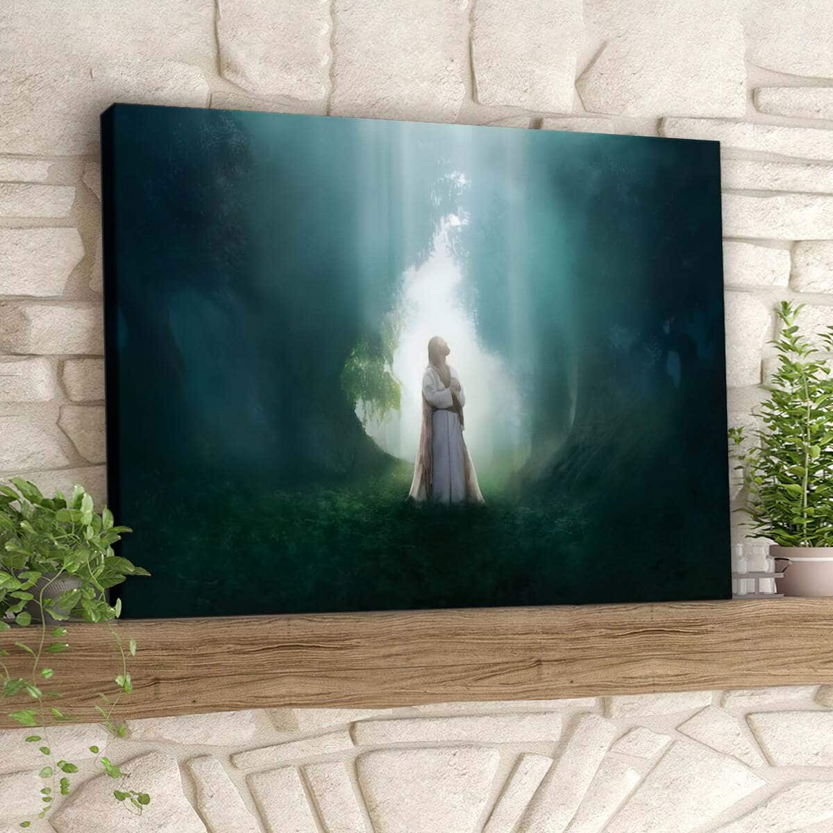 Lightweave Jesus Christian Faith Canvas Wall Art Lightweave Jesus Christian Faith Canvas Wall Art