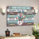 Nurse's Cap God Says You Are Christian Faith Bible Verse Canvas Wall Art Nurse's Cap God Says You Are Christian Faith Bible Verse Canvas Wall Art