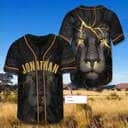 Customize Personalized Black Lion King Lion Baseball Jersey Customize Personalized Black Lion King Lion Baseball Jersey