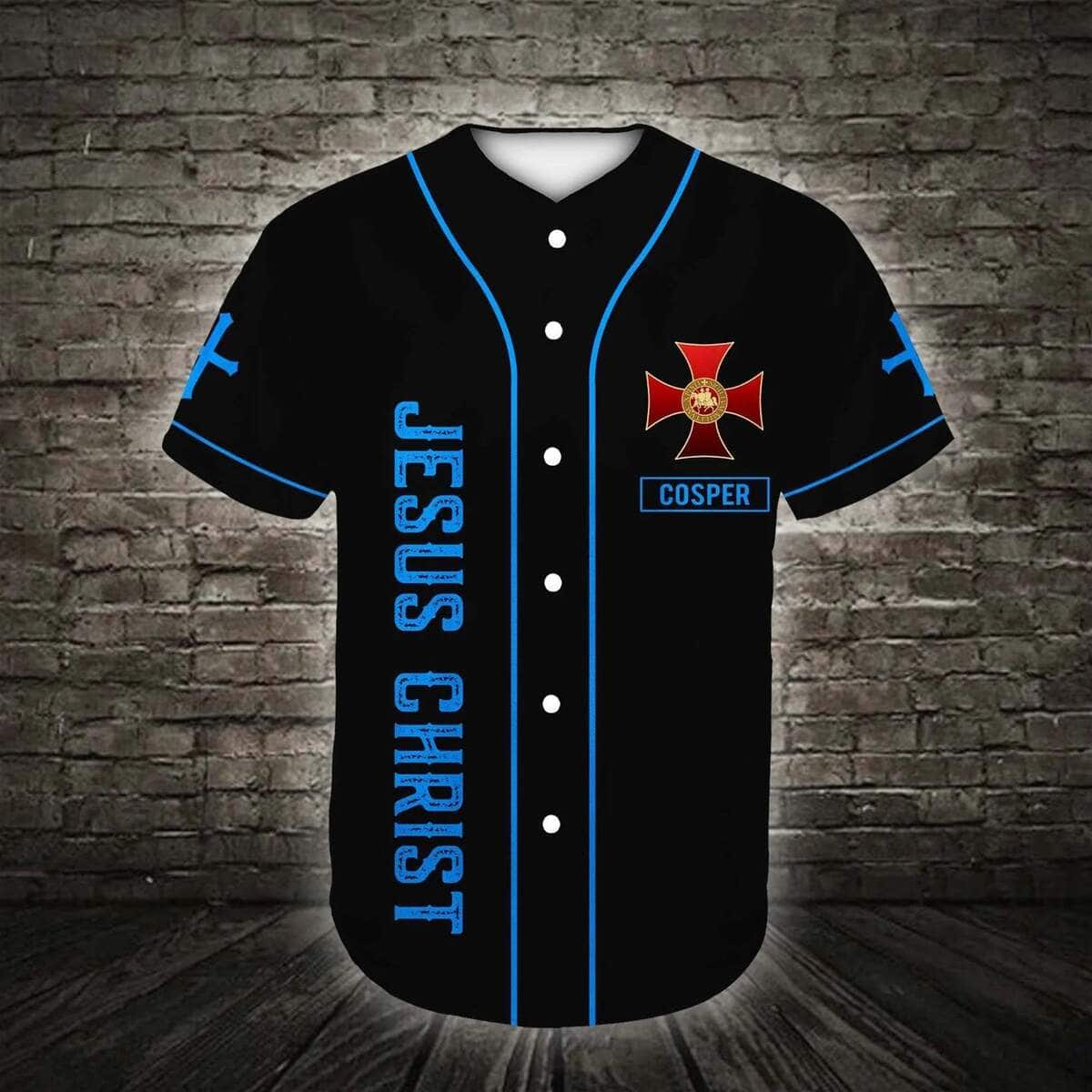 Customize Personalized Cross Because Of Him Heaven Knows My Name Baseball Jersey Customize Personalized Cross Because Of Him Heaven Knows My Name Baseball Jersey