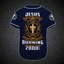 Customize Personalized Cross Jesus Original Firefighter Baseball Jersey Customize Personalized Cross Jesus Original Firefighter Baseball Jersey