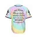 Customize Personalized Cross Colorful Way Maker Miracle Worker Baseball Jersey Customize Personalized Cross Colorful Way Maker Miracle Worker Baseball Jersey