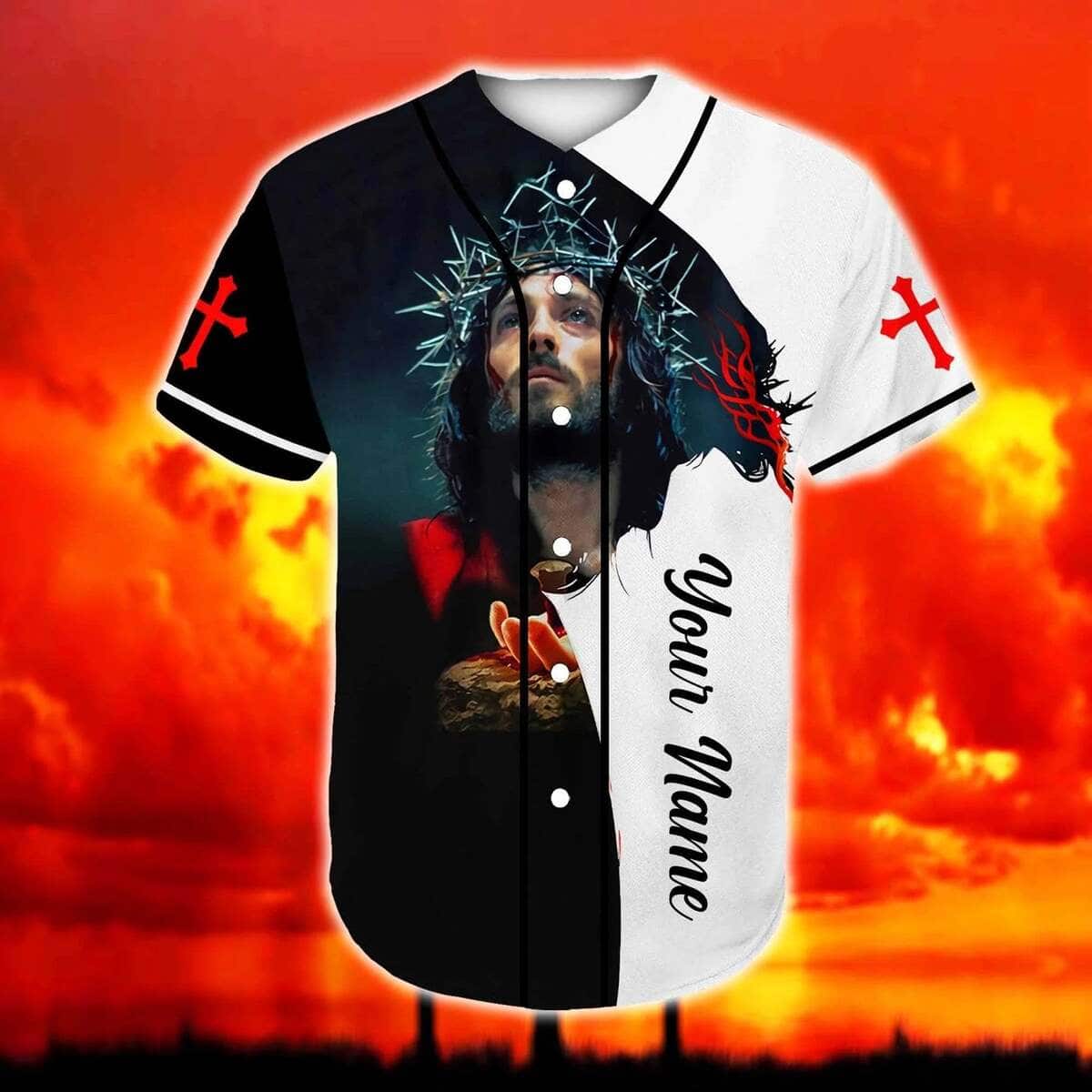 Customize Personalized Cross God American Flag Believe And Have Faith US Flag Baseball Jersey Customize Personalized Cross God American Flag Believe And Have Faith US Flag Baseball Jersey