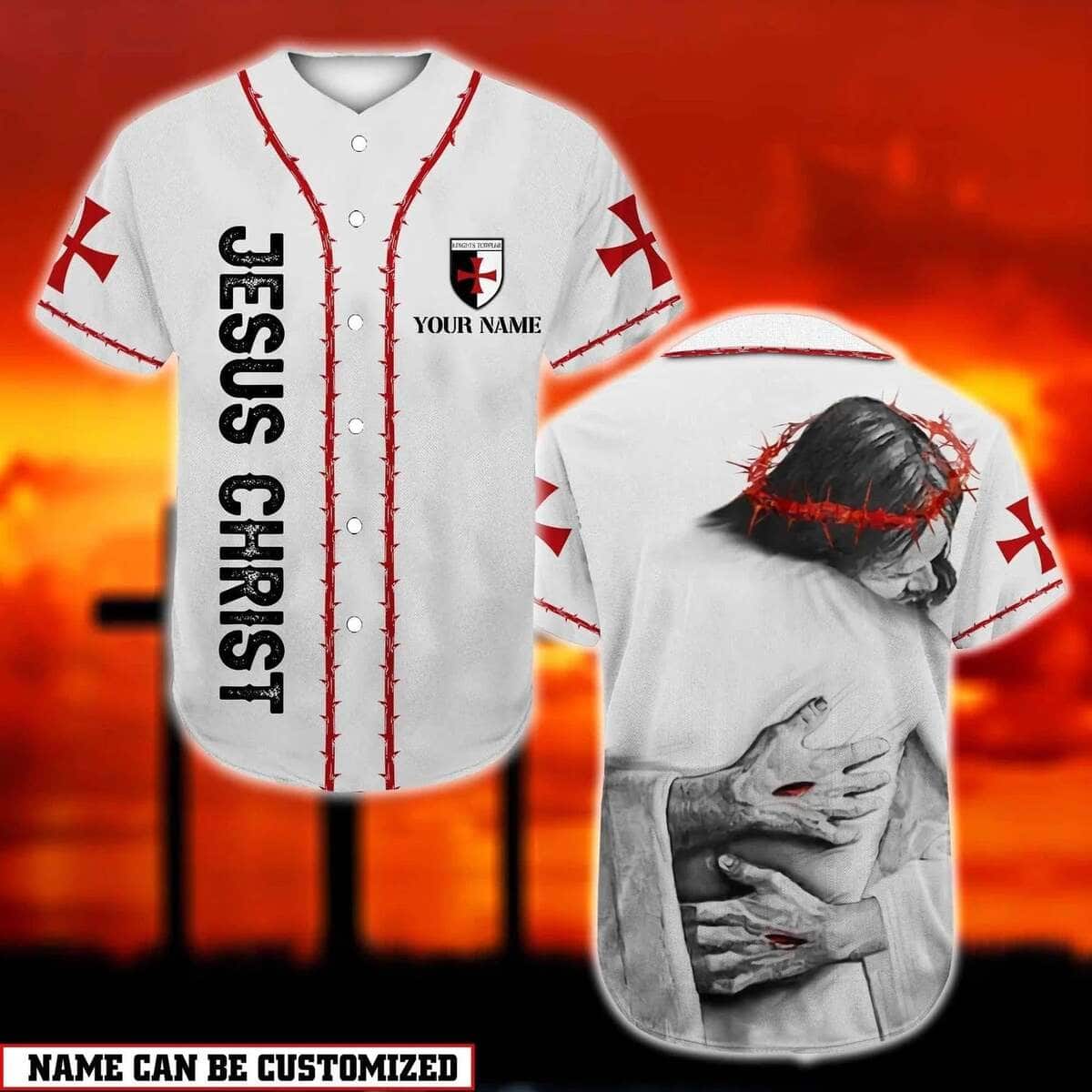 Customize Personalized Jesus Christ God Hug God Is Love Baseball Jersey